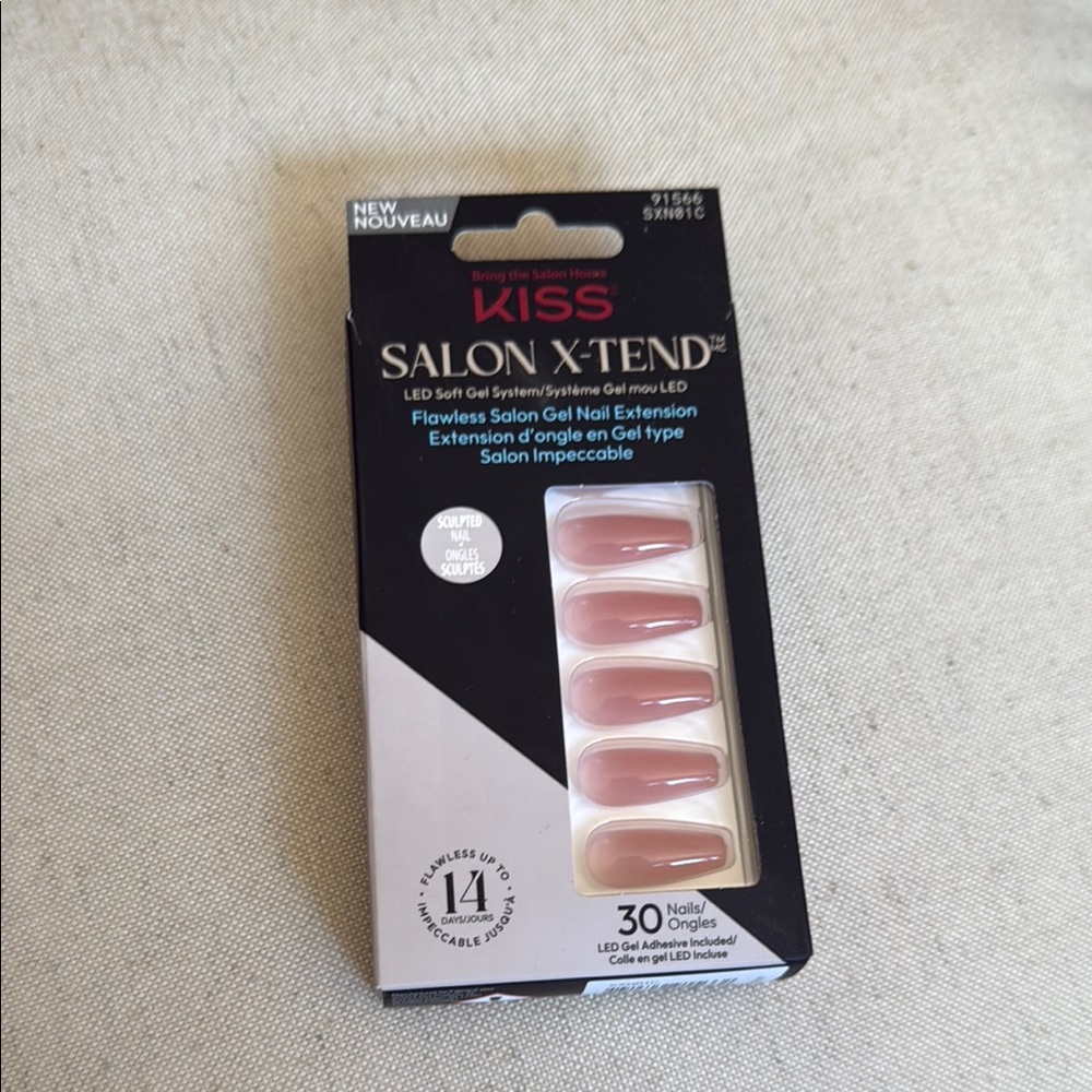 KISS Salon X-Tend Gel Nail Extensions - Soft Pink